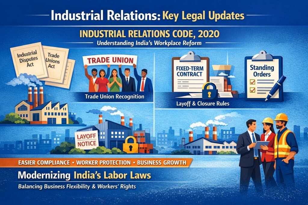 Industrial Relations: Key Legal Updates